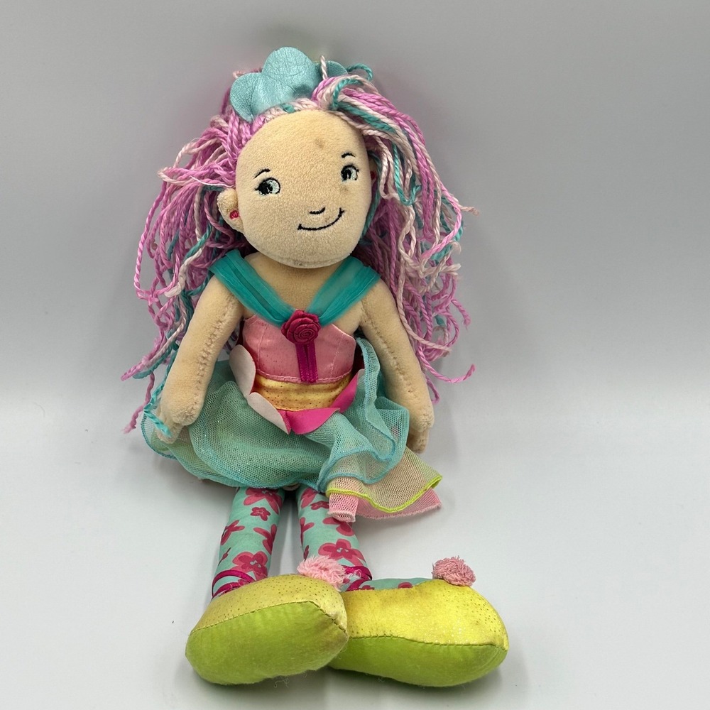 Manhattan Toy Groovy Girls Belisima Mermaid Plush Doll Pink Teal Yarn Hair 13"